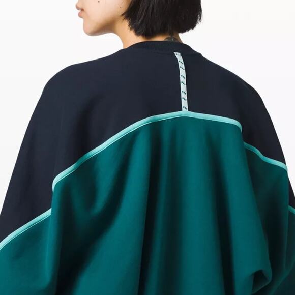 Lululemon x Roksanda Face Forward Sweatshirt Crewneck Oversized Small navy blue - Picture 1 of 13